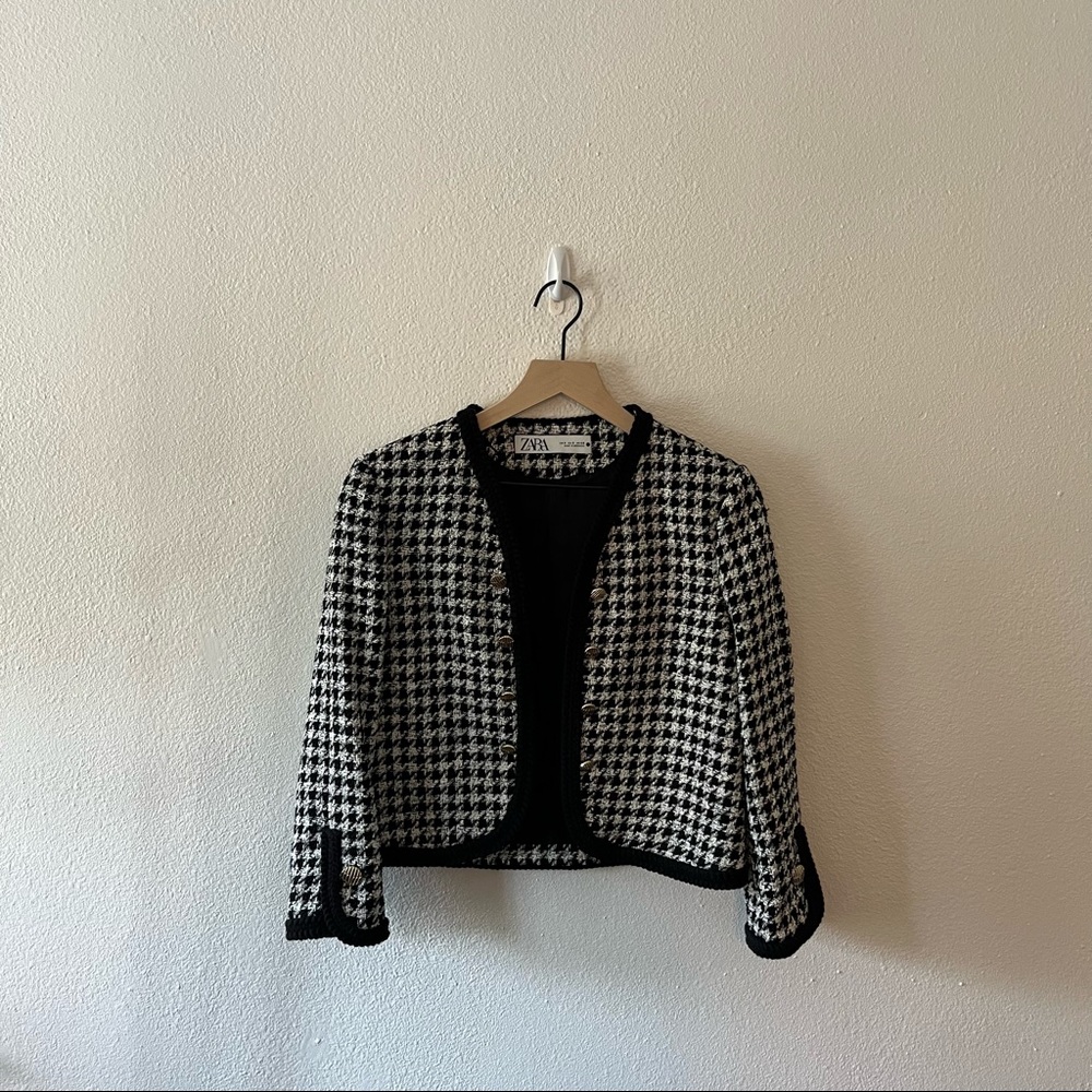 Zara Houndstooth Suit